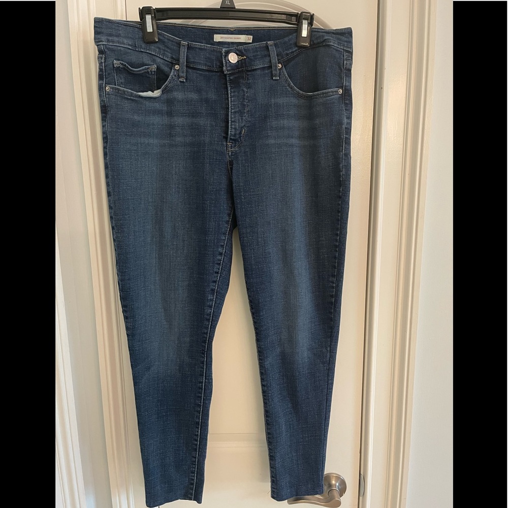 Levi Strauss Shaping Skinny Jeans Dark Denim